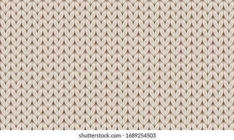 Fondo realista de color beige claro. Patrón vectorial de punto. Textura de punto vectorial para fondo.