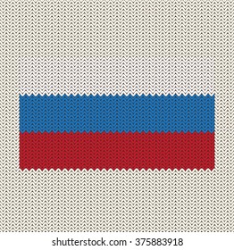 Knitted Russia Flag