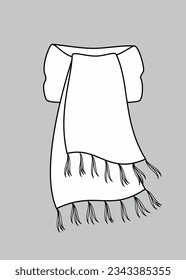 Escarcha de punto en un fondo. CAD de moda. Ilustración vectorial.