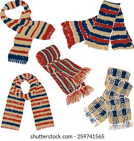 knitted scarves