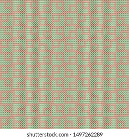 knitted seamless abstract pattern, sweater or plaid design