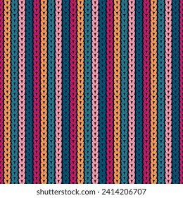 Knitted seamless background color pattern.