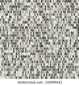Knitted seamless black and white background. Design template with place for your text. Can be used for web pages, identity style, printing, invitations, banners, cards, wedding.