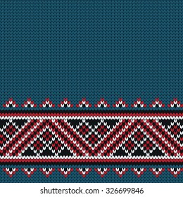 knitted seamless border