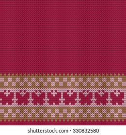 knitted seamless border butterflies