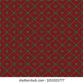 knitted seamless christmas pattern