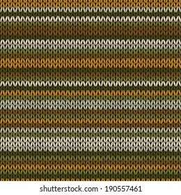 Knitted Seamless Color Striped Pattern