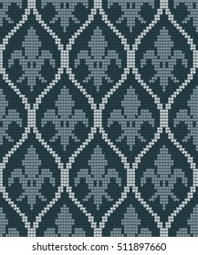 knitted seamless damask pattern