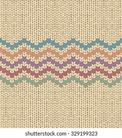Knitted Seamless Fabric Pattern, Beautiful retro color Knit Texture