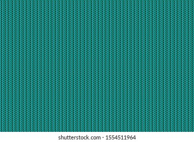 Knitted Seamless Fabric Pattern,Beautiful Green Knit Texture.EPS10 Illustration