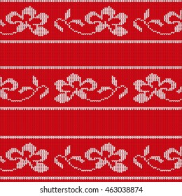 knitted seamless floral pattern 