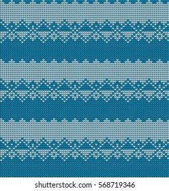 Knitted seamless geometric pattern