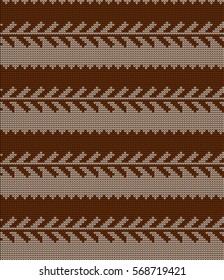 Knitted seamless geometric pattern
