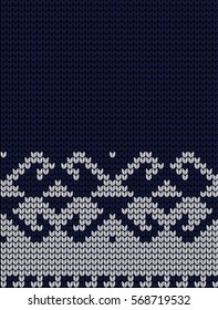 Knitted seamless geometric pattern