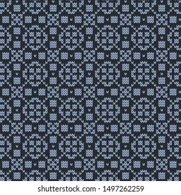 knitted seamless geometric pattern, sweater or plaid design