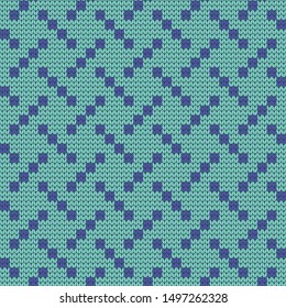 knitted seamless geometric pattern, sweater or plaid design