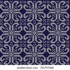 knitted seamless Norwegian pattern