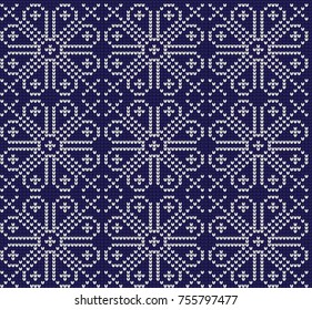 knitted seamless Norwegian pattern
