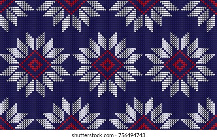 knitted seamless Norwegian pattern