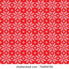 knitted seamless Norwegian pattern