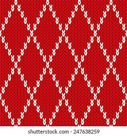 Knitted seamless pattern.