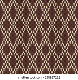 Knitted seamless pattern.