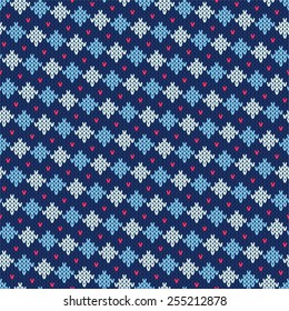 Knitted seamless pattern.