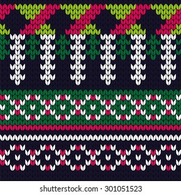 knitted seamless pattern