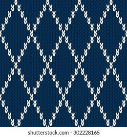 Knitted seamless pattern.