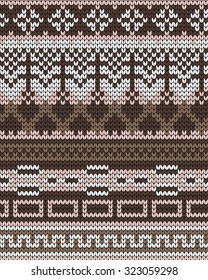 knitted seamless pattern