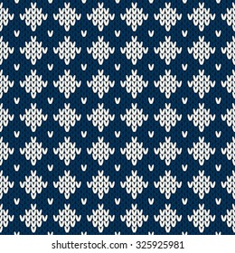 Knitted seamless pattern.