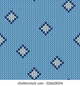 Knitted seamless pattern.