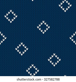 Knitted seamless pattern.