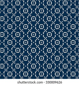 Knitted seamless pattern.