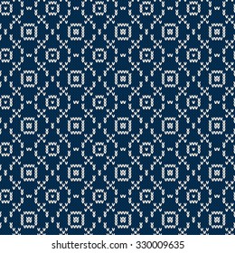 Knitted seamless pattern.