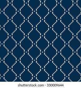 Knitted seamless pattern.