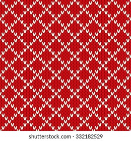 Knitted seamless pattern.