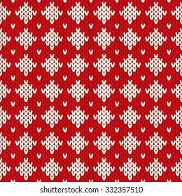 Knitted seamless pattern.