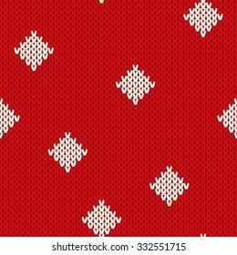 Knitted seamless pattern.