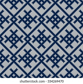 Knitted seamless pattern.