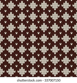 Knitted seamless pattern.