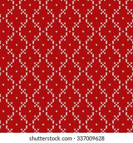 Knitted seamless pattern.