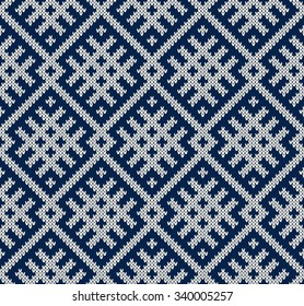 Knitted seamless pattern.
