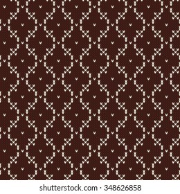 Knitted seamless pattern.