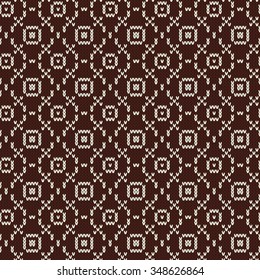 Knitted seamless pattern.