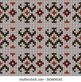 Knitted seamless pattern.
