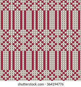 Knitted seamless pattern.