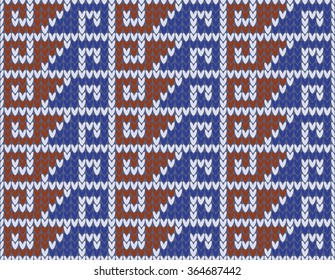 Knitted seamless pattern.