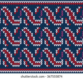 Knitted seamless pattern.