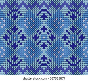 Knitted seamless pattern.